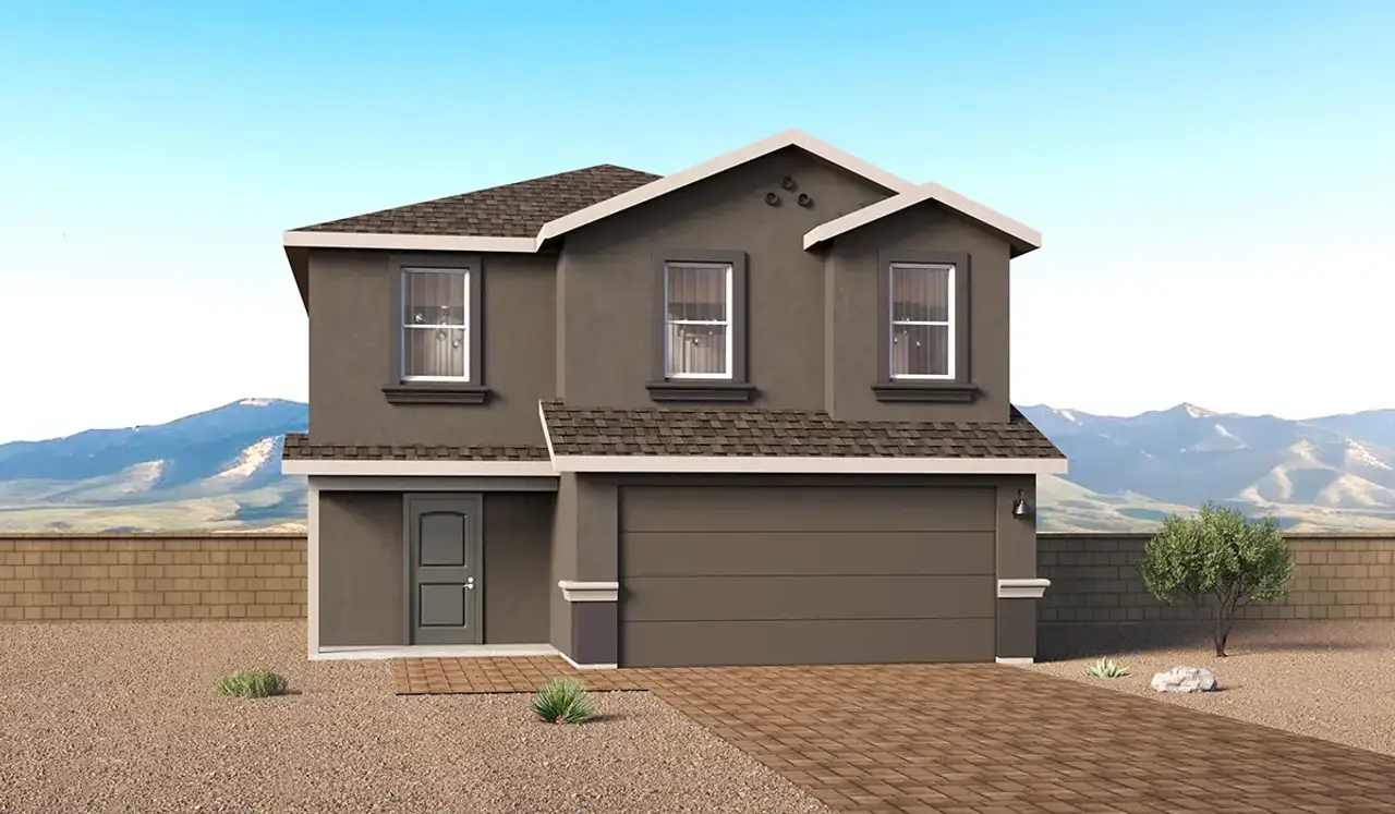 Representative exterior photo of a completed home built from the Florence - T30F by D.R. Horton in Red Rock Village, Red Rock, AZ (Image 2).