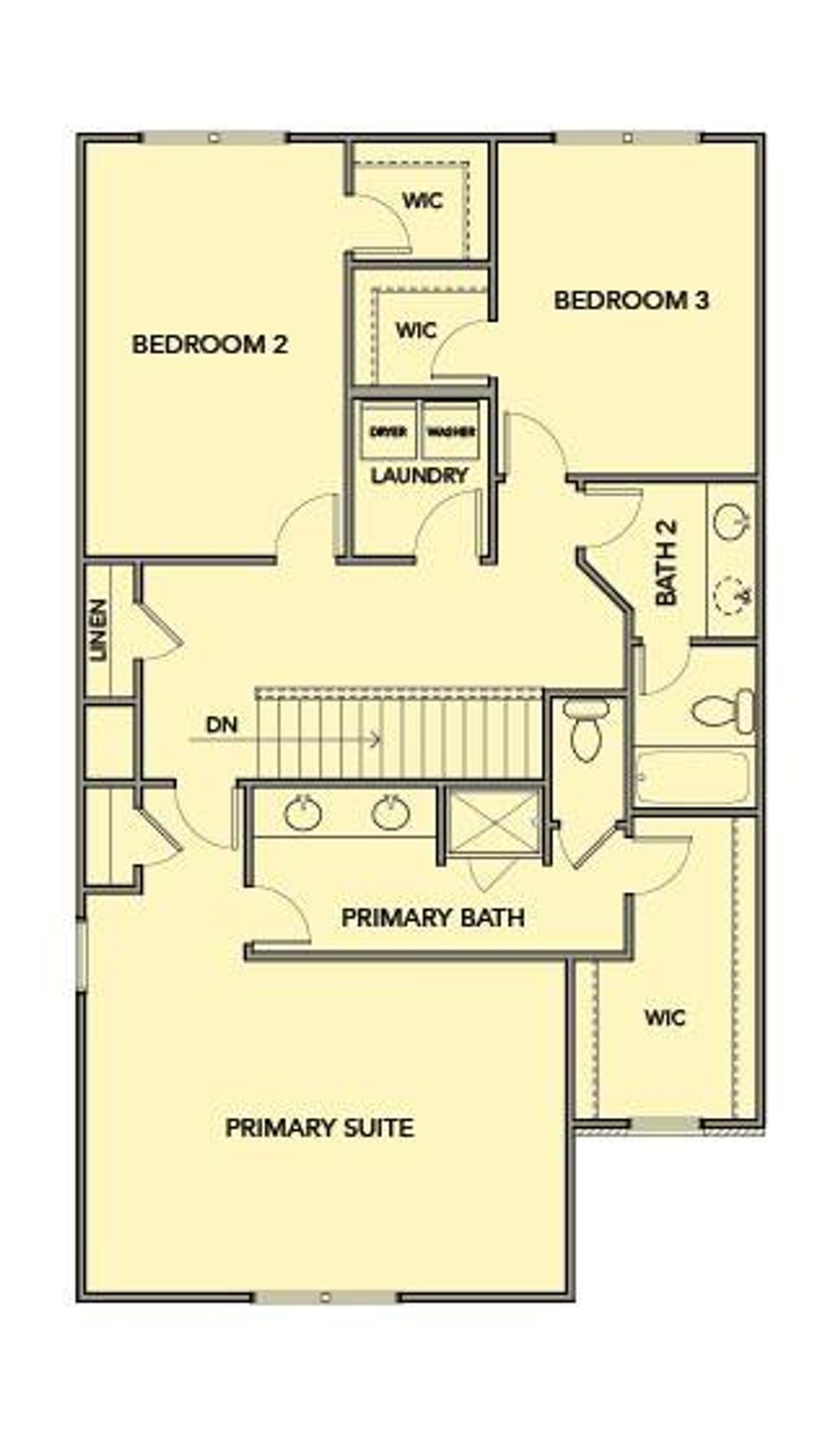 2D floor plan layout of this home in Sawmill Creek, Austell, GA (Image 2).