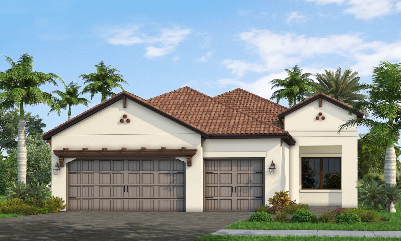 Representative exterior photo of a completed home built from the Brilliance by Neal Communities in Verandah, Fort Myers, FL (Image 2). Representative exterior photo of a completed home built from the Brilliance by Neal Communities in Verandah, Fort Myers, FL (Image 2).