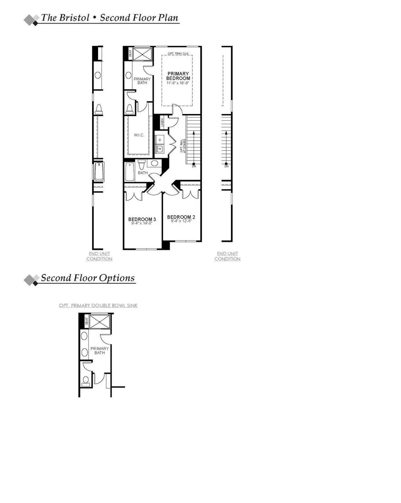 2D floor plan layout of this home in Harrisburg Village Townhomes, Harrisburg, NC (Image 2).