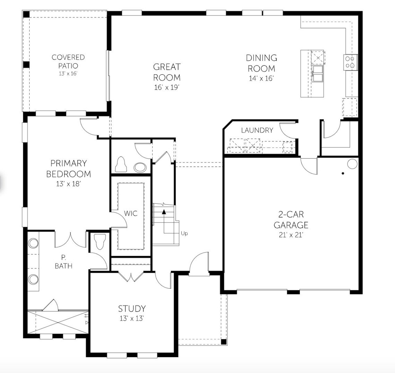 2D floor plan layout of this home in Palms at Windermere, Windermere, FL (Image 2). 2D floor plan layout of this home in Palms at Windermere, Windermere, FL (Image 2).