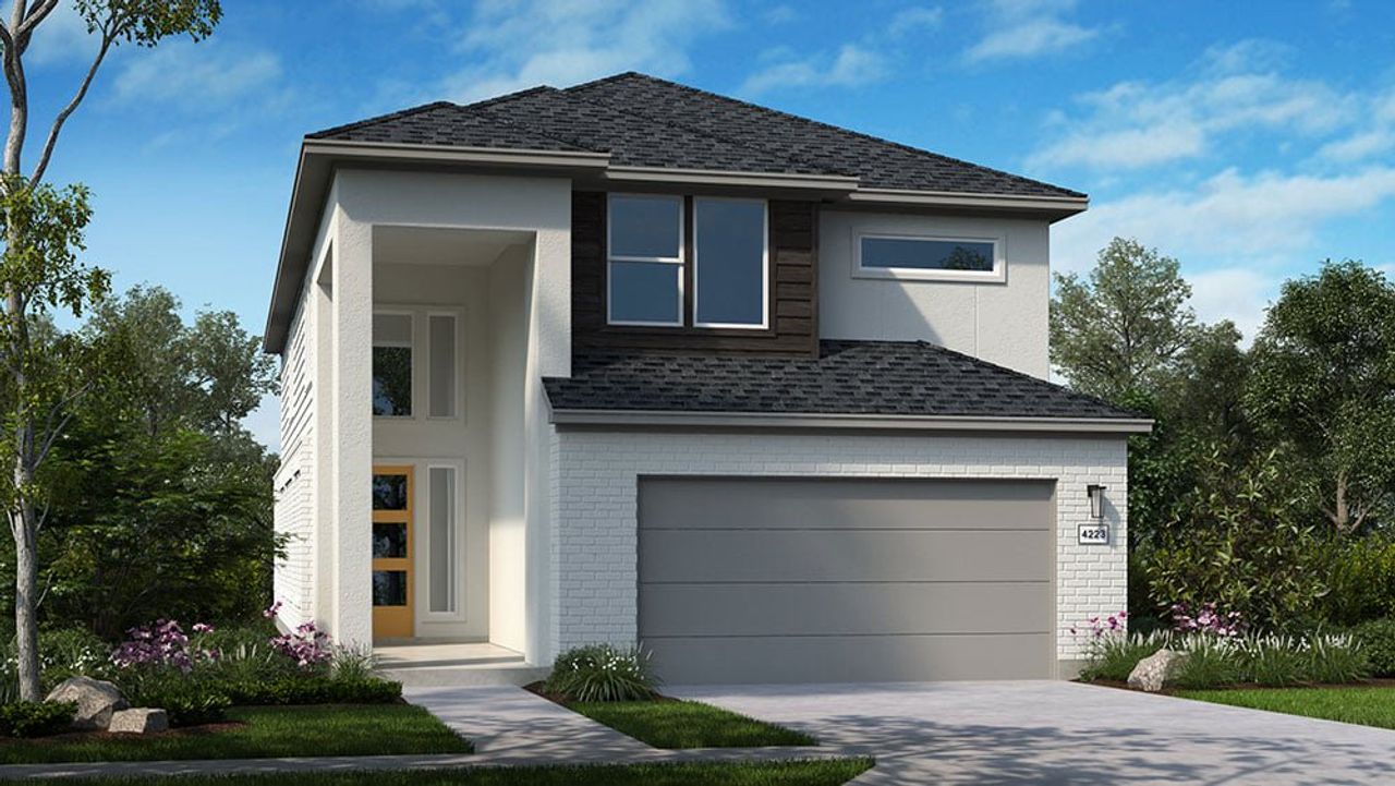 Representative exterior photo of a completed home built from the Nantucket by Taylor Morrison in Ryehill, Rosenberg, TX (Image 2).