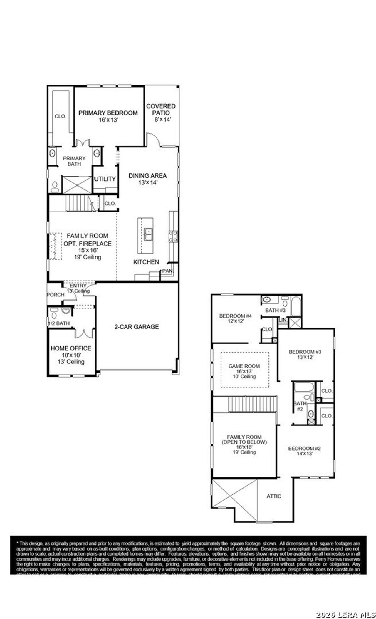 2D floor plan layout of this home in Solms Landing, New Braunfels, TX (Image 2).