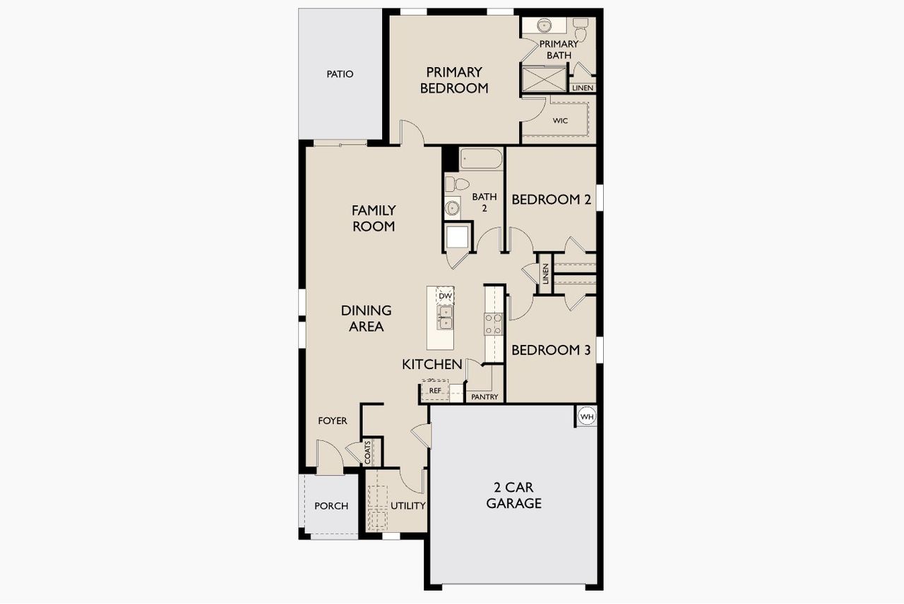 2D floor plan layout of this home in Willow Springs, Buda, TX (Image 2). 2D floor plan layout of this home in Willow Springs, Buda, TX (Image 2).