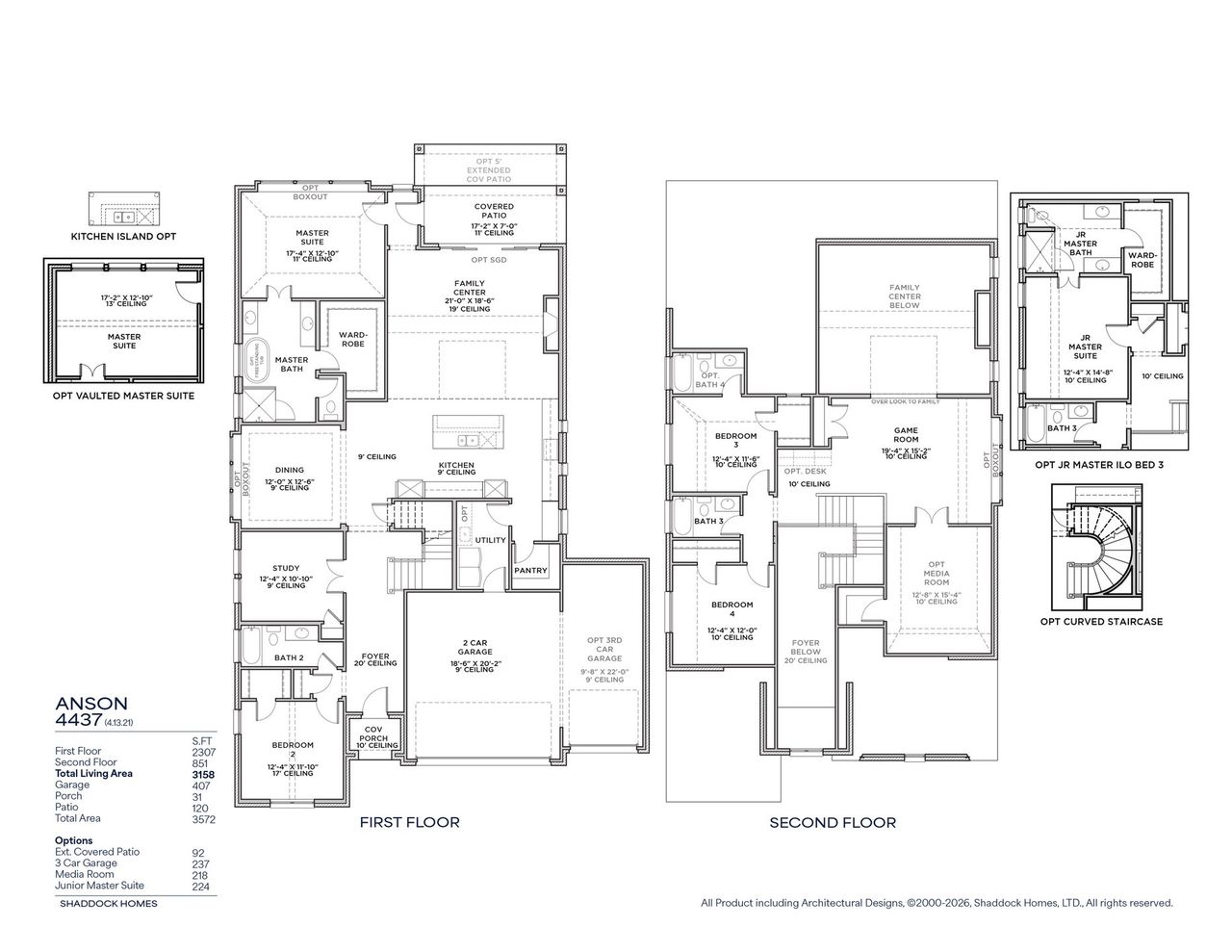 2D floor plan layout of this home in Brookhollow West, Prosper, TX (Image 2). 2D floor plan layout of this home in Brookhollow West, Prosper, TX (Image 2).