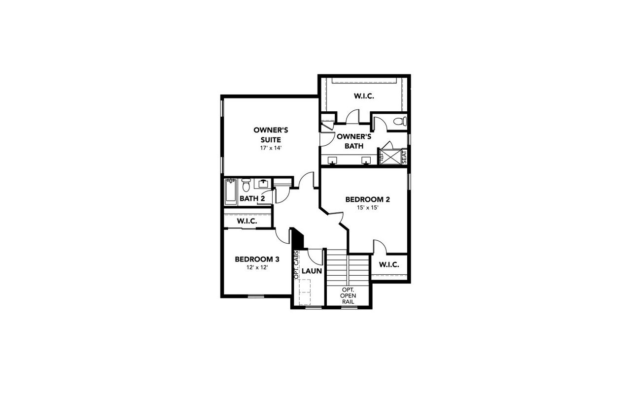 2D floor plan layout of this home in Windler Single Family Homes, Aurora, CO (Image 2).