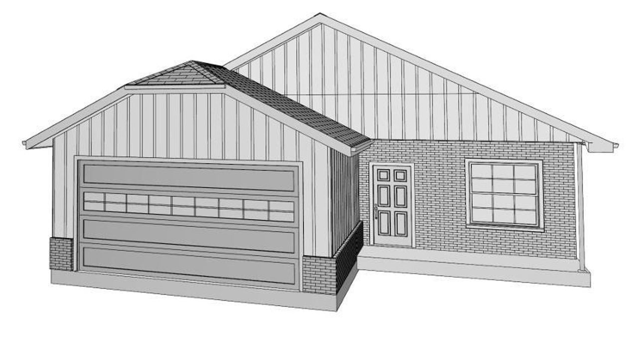 Exterior rendering of this home design in , Abilene, TX (Image 2).