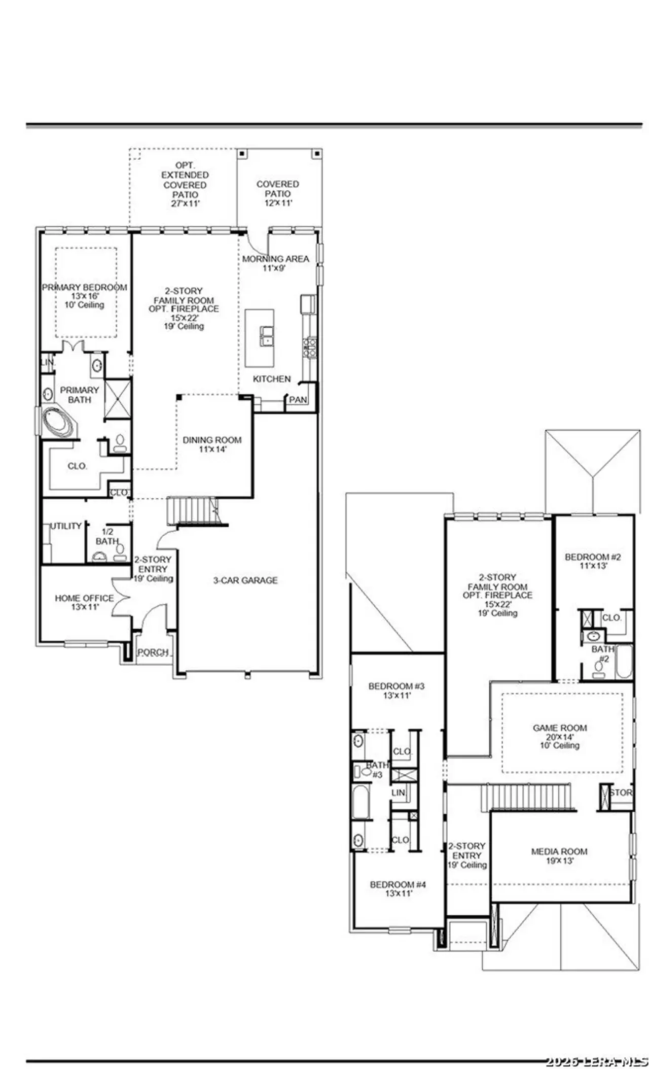 2D floor plan layout of this home in Legacy at Lake Dunlap, New Braunfels, TX (Image 2). 2D floor plan layout of this home in Legacy at Lake Dunlap, New Braunfels, TX (Image 2).