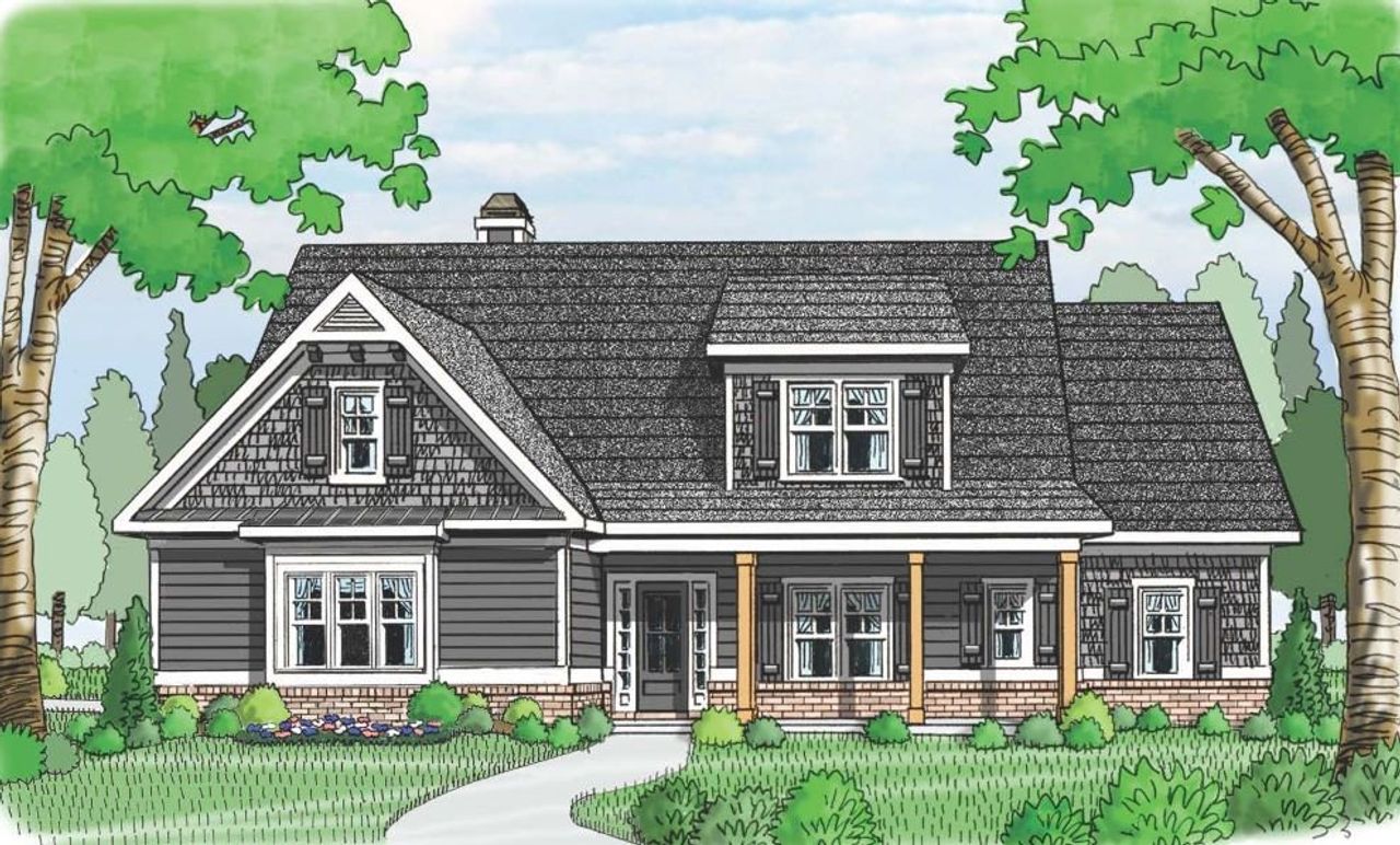 Representative exterior photo of a completed home built from the (GA)The Riley | Side Entry by Reliant Homes in Alcovy Station, Covington, GA (Image 2).