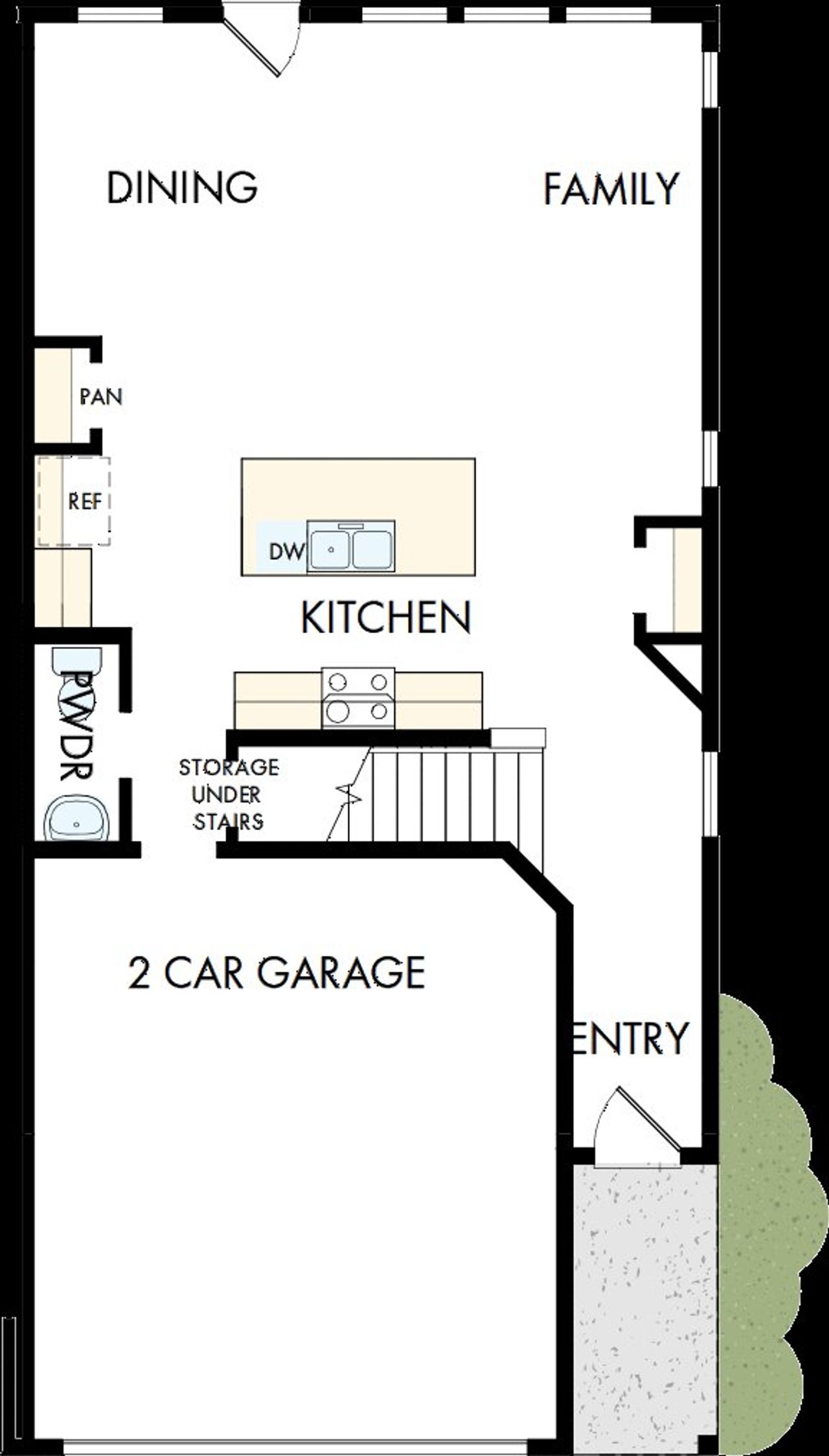 2D floor plan layout of this home in Grandview Terrace, Canton, GA (Image 2).
