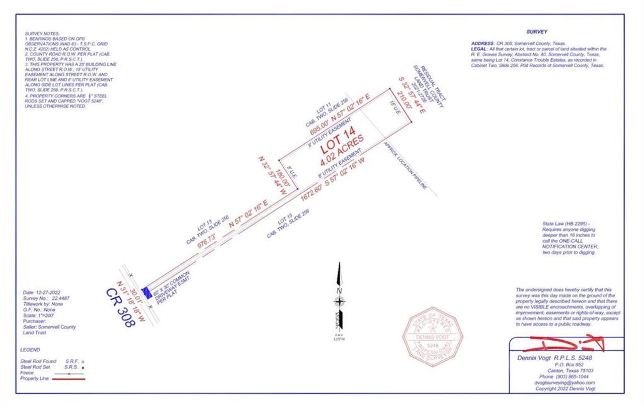 Survey map / technical document