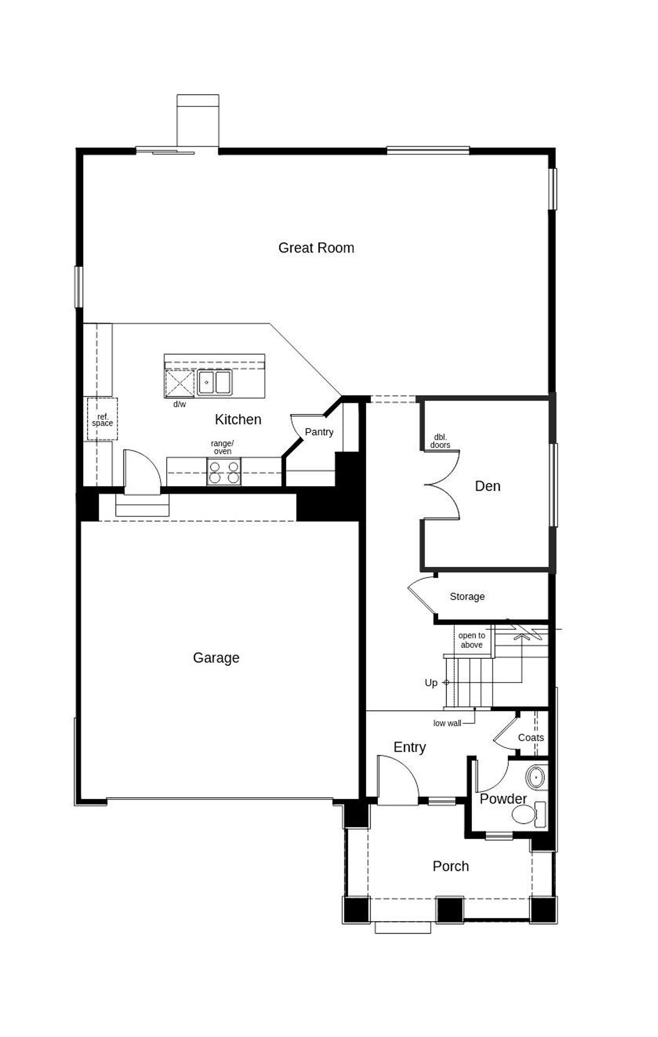 2D floor plan layout of this home in Painted Prairie, Aurora, CO (Image 2).