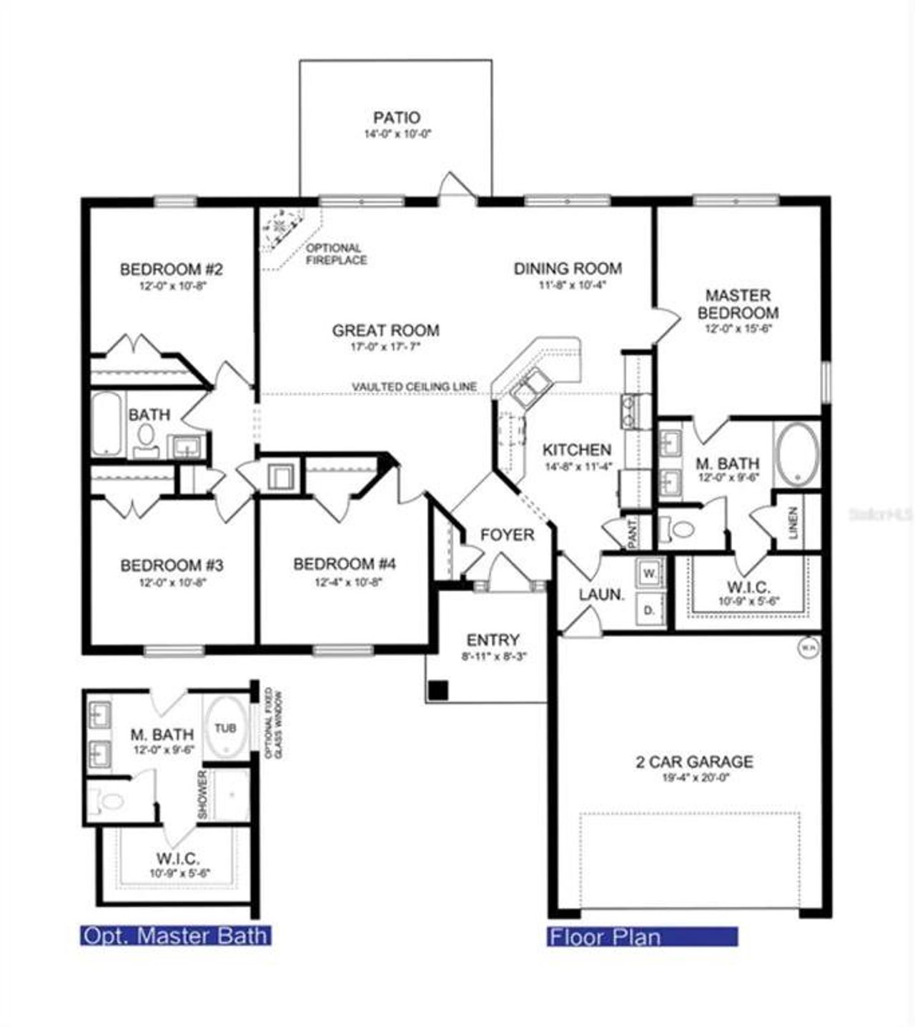 2D floor plan layout of this home in , North Port, FL (Image 2).