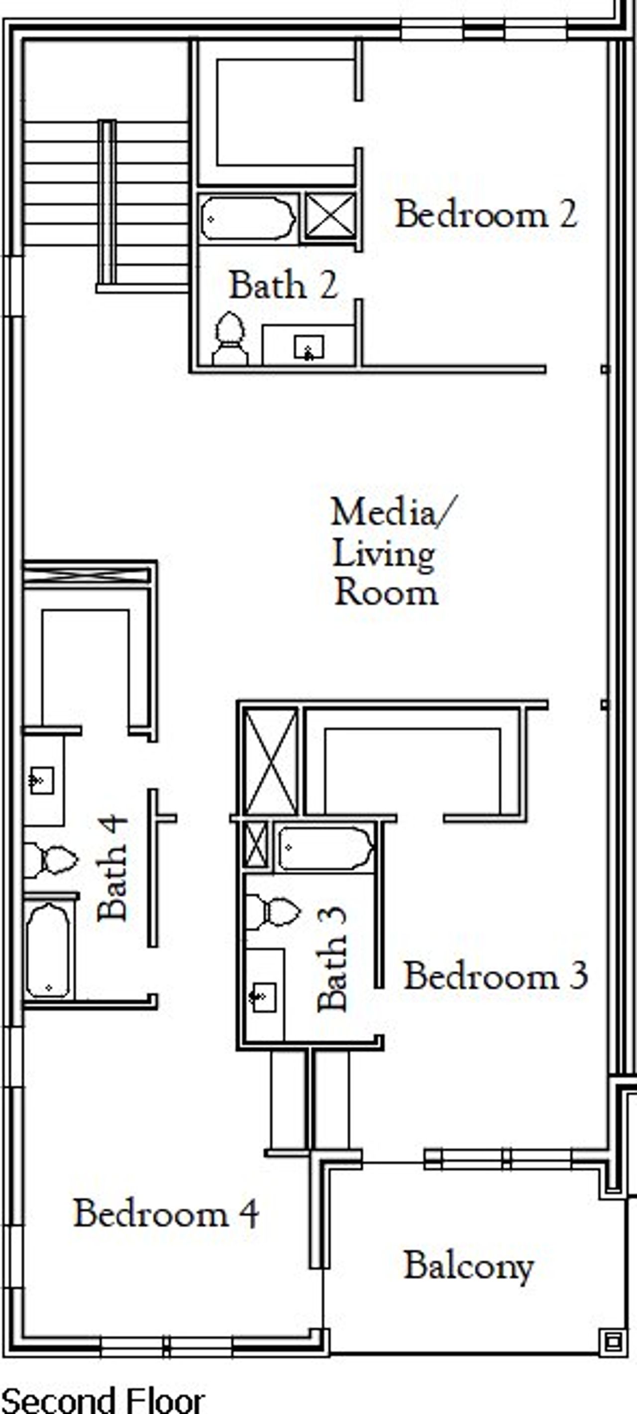 2D floor plan layout for the The Grand Slam by Coventry Homes in Townhomes at Ballpark, Arlington, TX (Image 2). 2D floor plan layout for the The Grand Slam by Coventry Homes in Townhomes at Ballpark, Arlington, TX (Image 2).