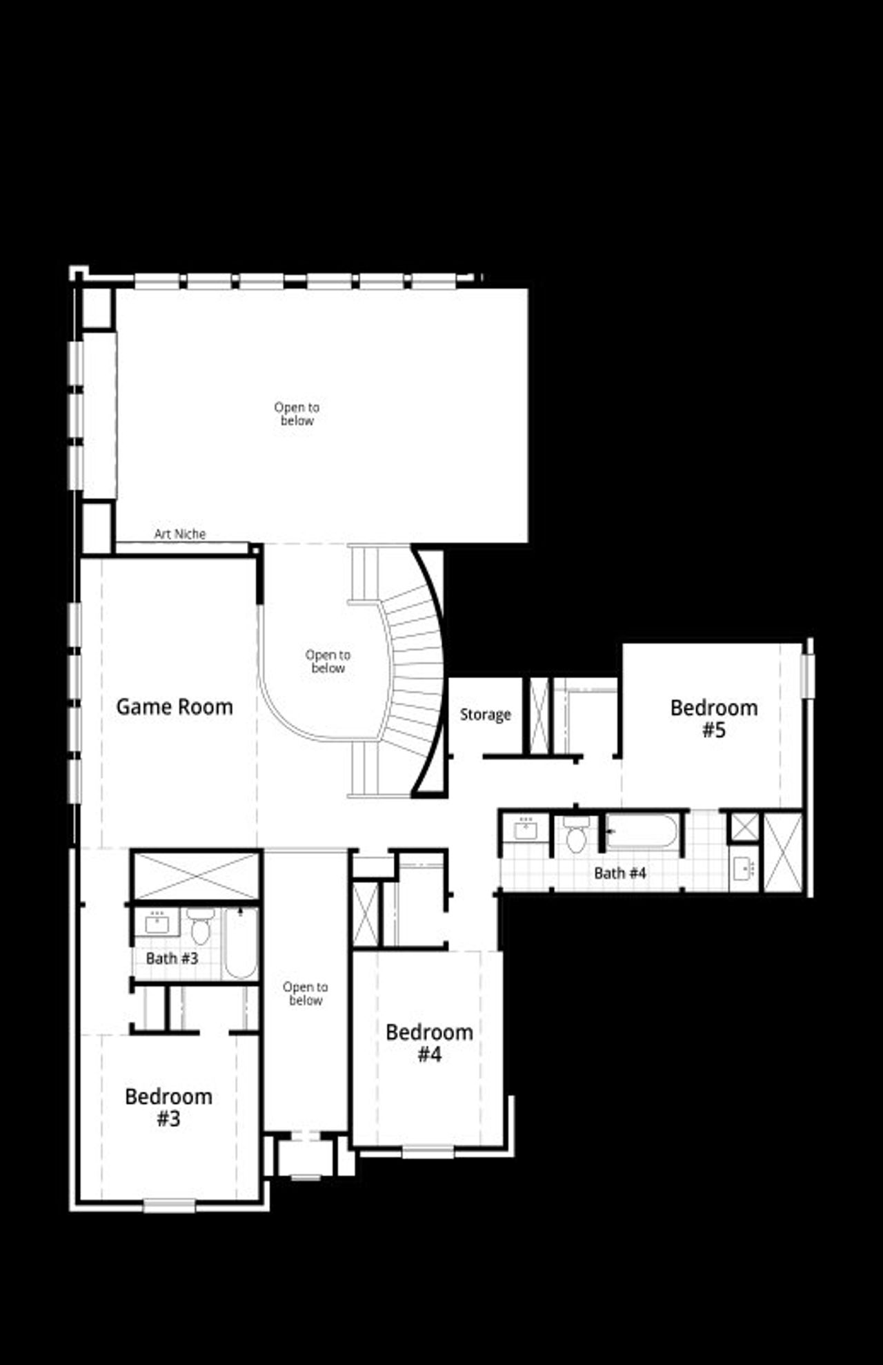 Image 2 representing the Royston Plan by Highland Homes in Broken Oak, Georgetown, TX.