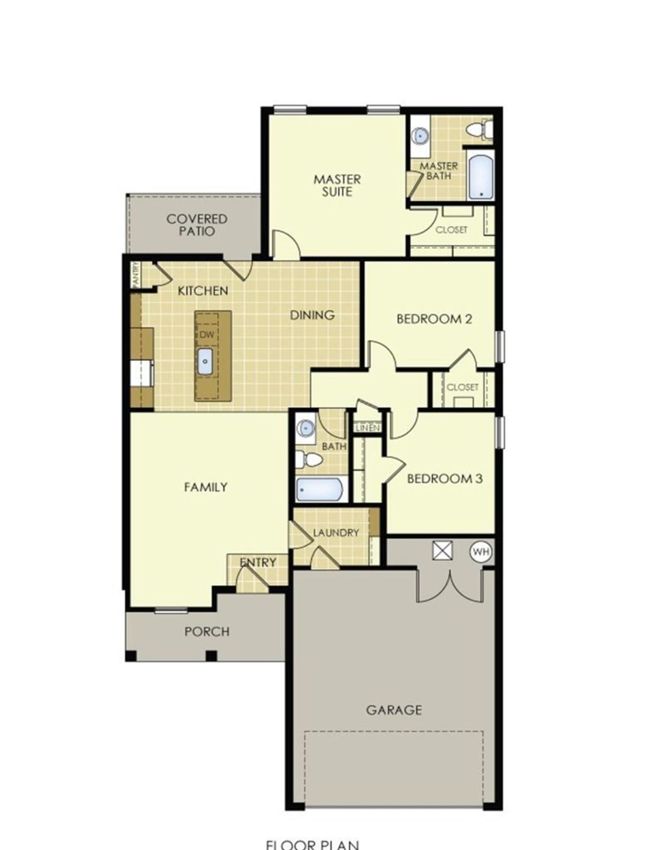2D floor plan layout for the The Choctaw by Wyldewood Homes in Washington Meadows, Sherman, TX (Image 2). 2D floor plan layout for the The Choctaw by Wyldewood Homes in Washington Meadows, Sherman, TX (Image 2).