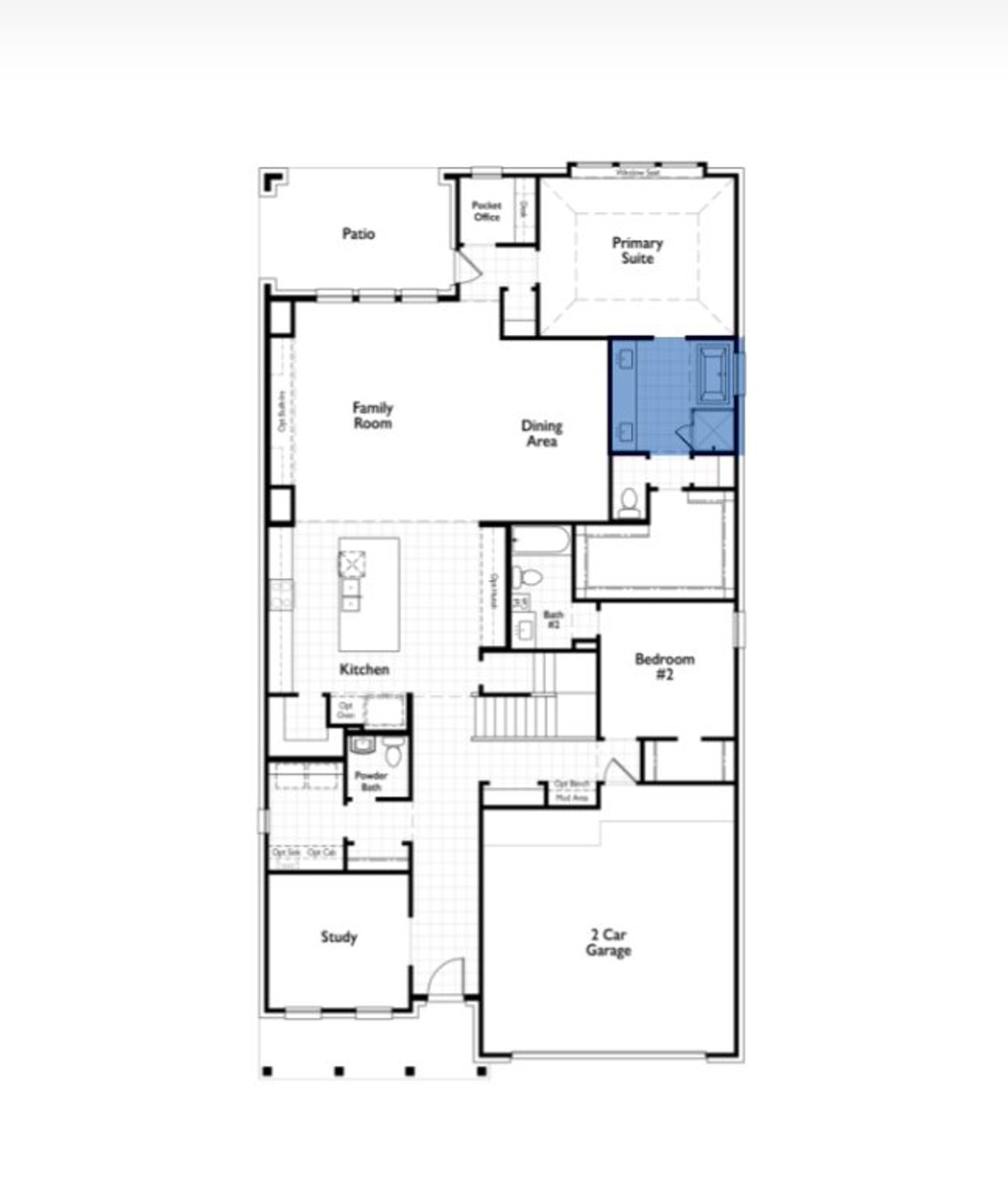 2D floor plan layout for the Croydon by Highland Homes in Ridgeline, McKinney, TX (Image 2). 2D floor plan layout for the Croydon by Highland Homes in Ridgeline, McKinney, TX (Image 2).