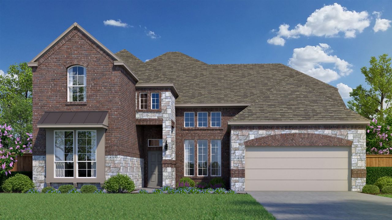 Representative exterior photo of a completed home built from the Inwood by Pacesetter Homes in Nelson Lake, Rockwall, TX (Image 2).