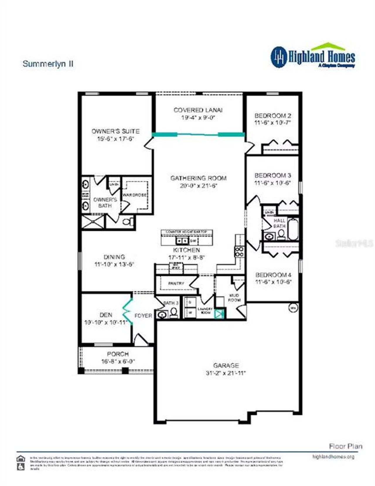 2D floor plan layout of this home in , Wildwood, FL (Image 2).