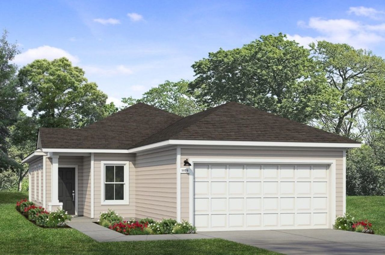 Image 2 representing the 1074 by Brohn Homes in Harvest Ridge, Elgin, TX. Image 2 representing the 1074 by Brohn Homes in Harvest Ridge, Elgin, TX.