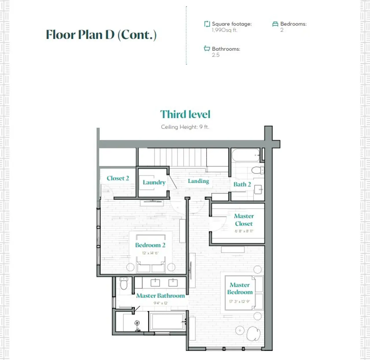 2D floor plan layout of this home in Westline, Austin, TX (Image 2).