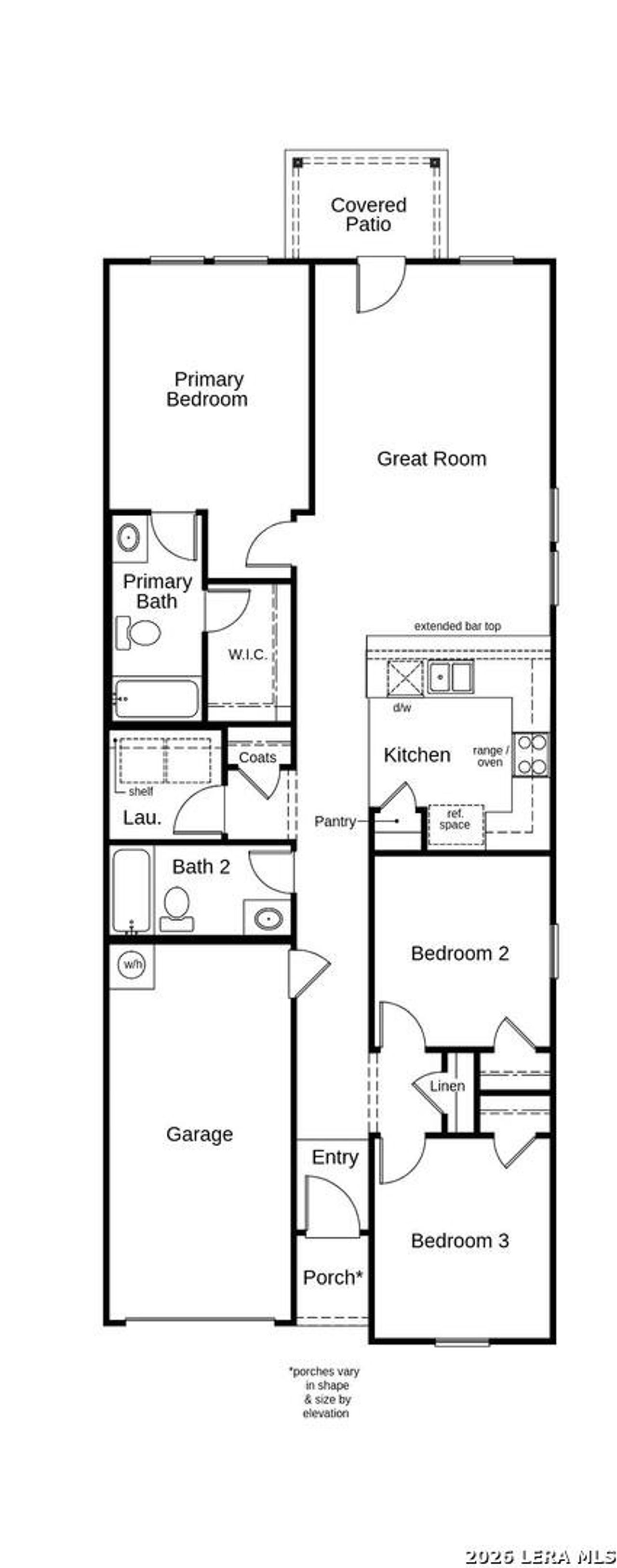 2D floor plan layout of this home in , San Antonio, TX (Image 2).