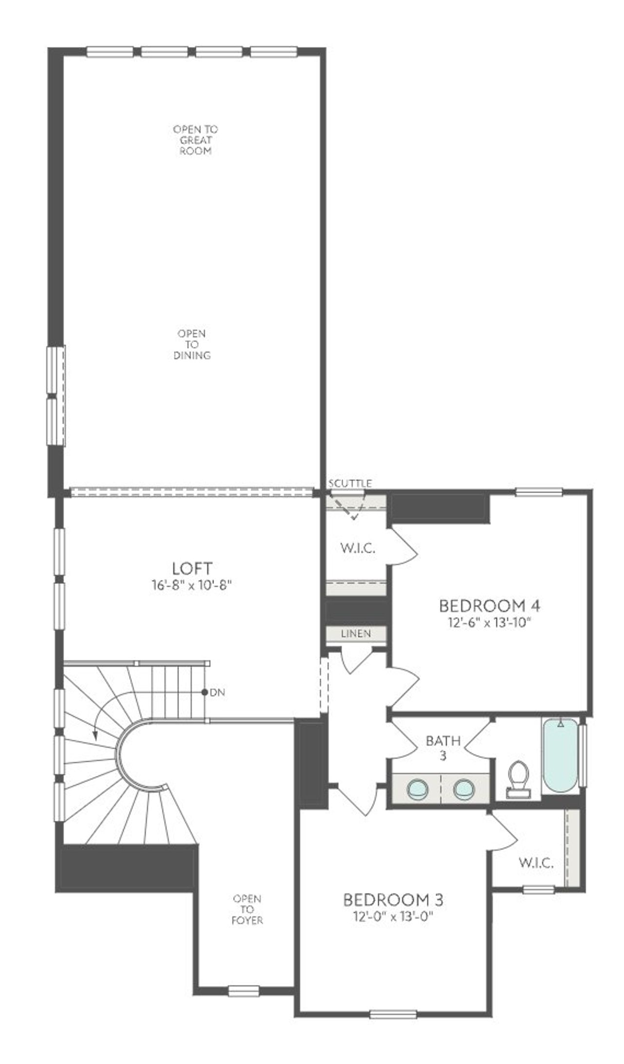 Image 2 representing the Hawk by Tri Pointe Homes in Woodson’s Reserve, Spring, TX.