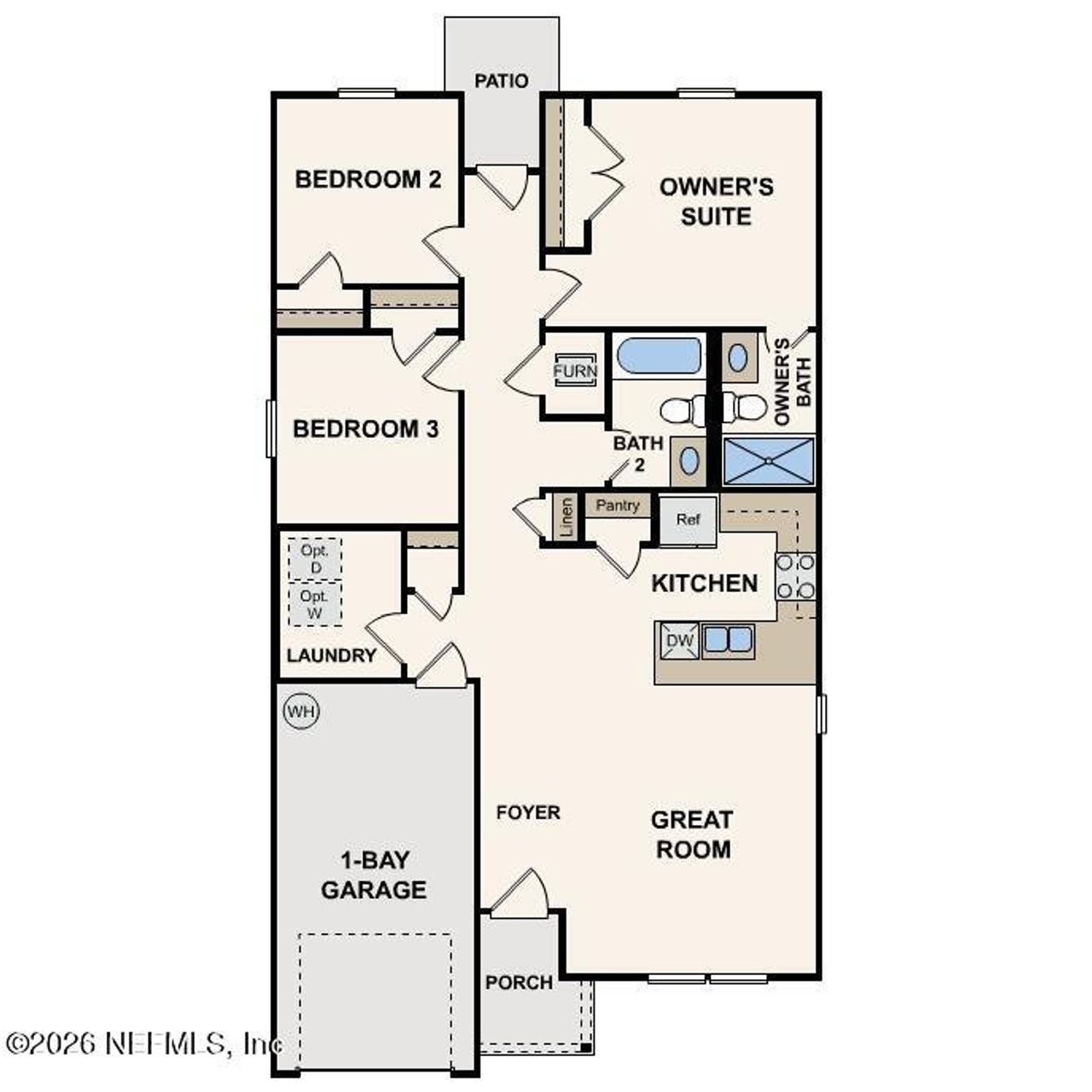 2D floor plan layout of this home in , Palatka, FL (Image 2).