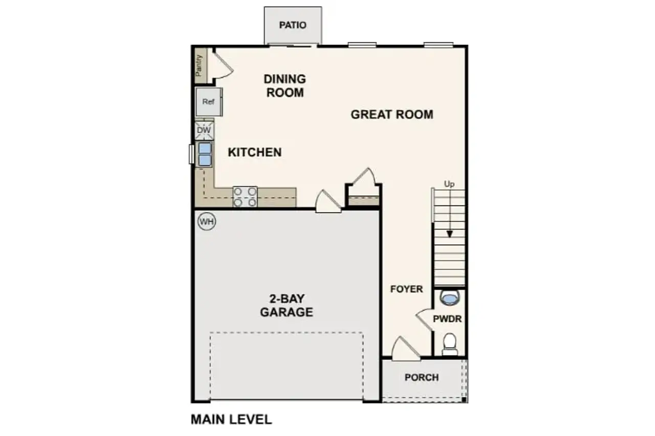 2D floor plan layout of this home in Maple Ridge, Newton, NC (Image 2).