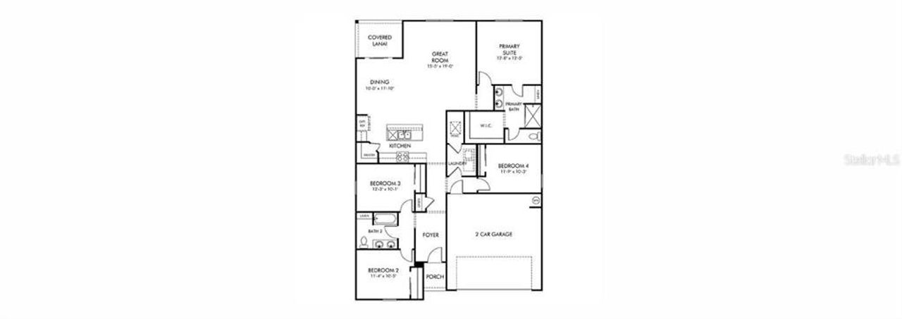 2D floor plan layout of this home in , Palm Coast, FL (Image 2). 2D floor plan layout of this home in , Palm Coast, FL (Image 2).