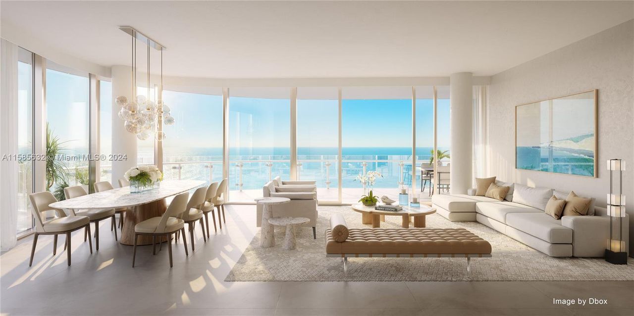 Furnished interior view inside a new home in The Ritz-Carlton Residences, Pompano Beach - The Beach Tower, Pompano Beach (Image 2). Furnished interior view inside a new home in The Ritz-Carlton Residences, Pompano Beach - The Beach Tower, Pompano Beach (Image 2).