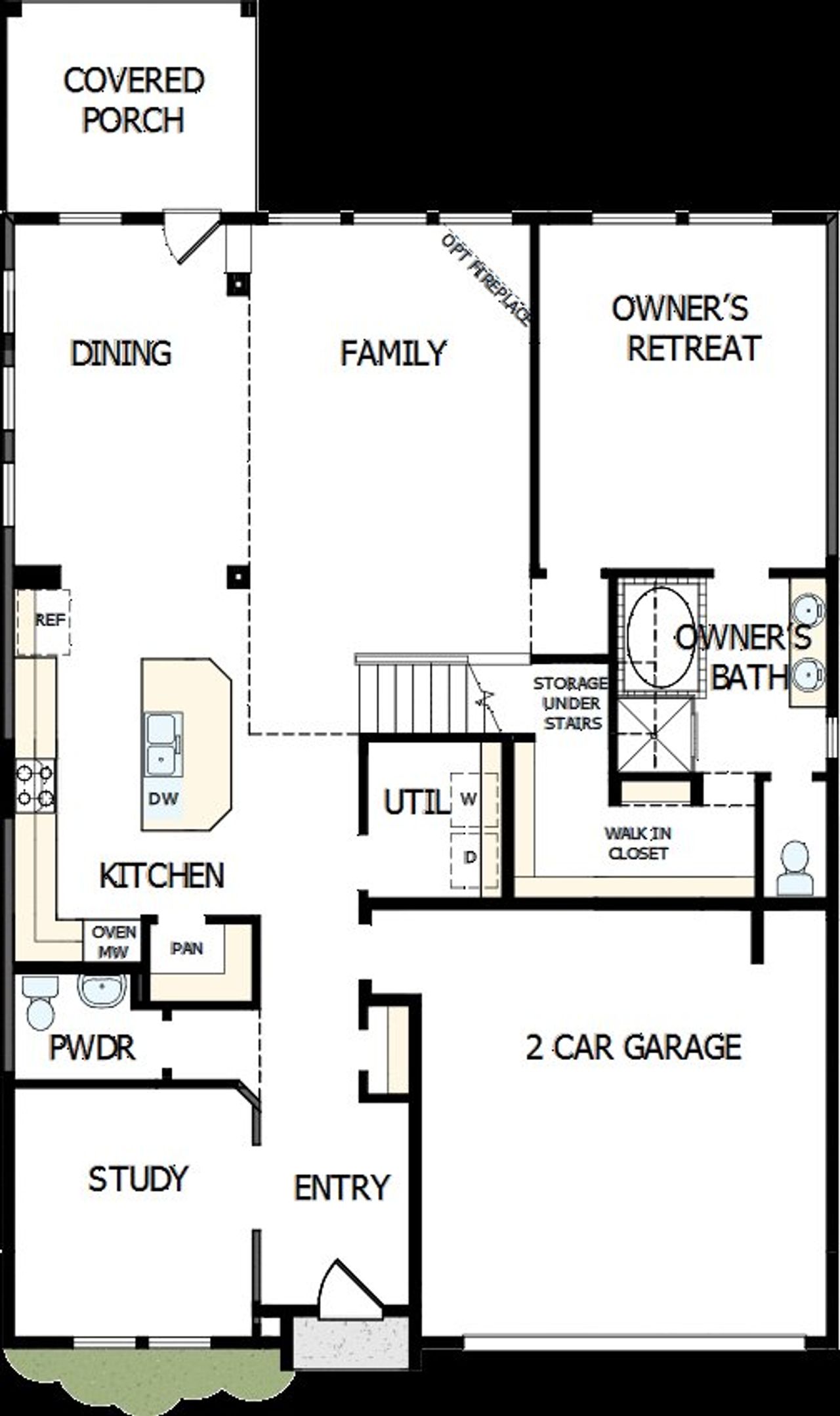 2D floor plan layout of this home in Davis Ranch 50', San Antonio, TX (Image 2). 2D floor plan layout of this home in Davis Ranch 50', San Antonio, TX (Image 2).