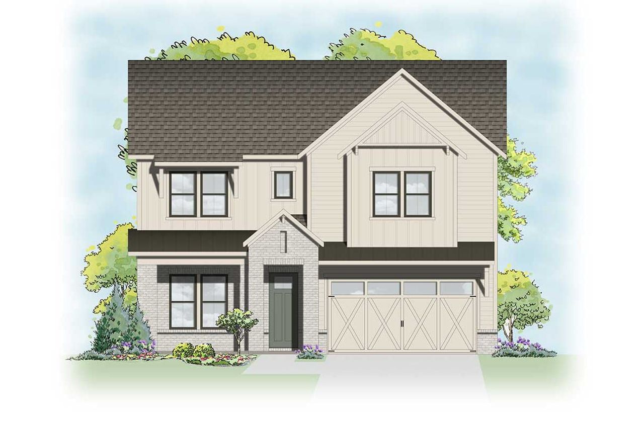 Representative rendering of the exterior for the Santorini by Taylor Morrison (Image 2).