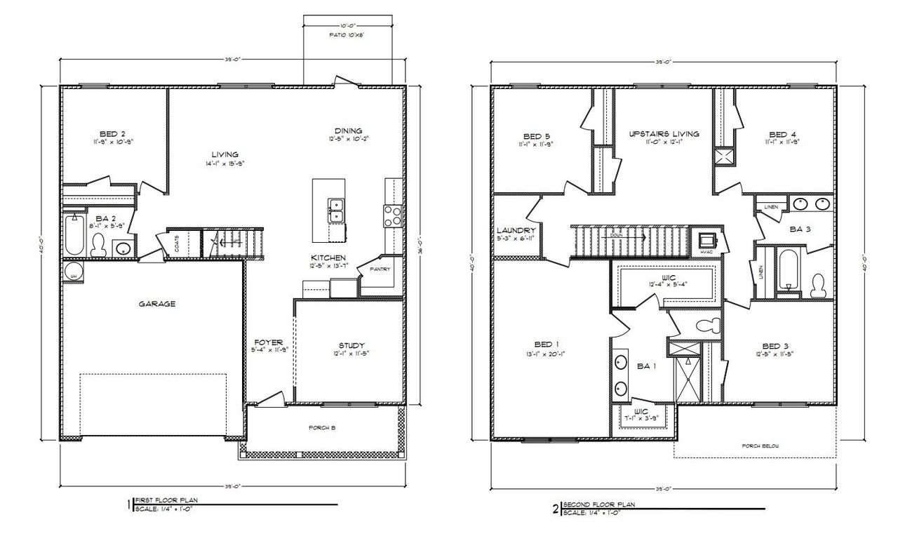 2D floor plan layout of this home in Wesley Park, Crawfordville, FL (Image 2).