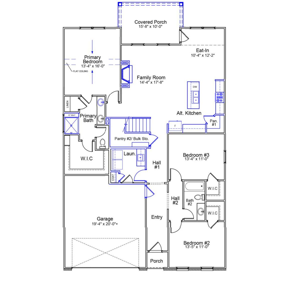 2D floor plan layout of this home in Ovation at Sweetbrier, Durham, NC (Image 2). 2D floor plan layout of this home in Ovation at Sweetbrier, Durham, NC (Image 2).