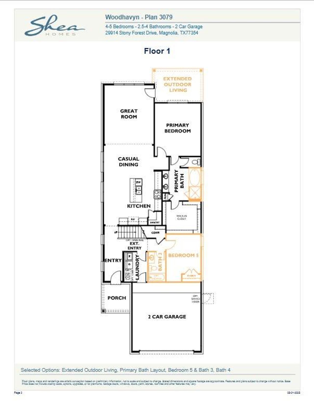 Image 2 of a home in Woodhavyn 40'.