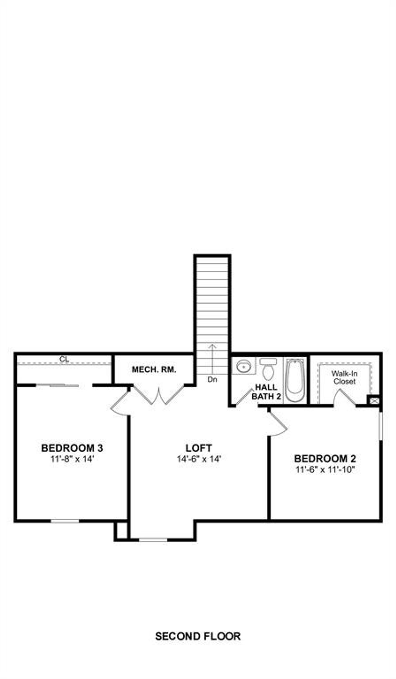 2D floor plan layout of this home in Rolling Ridge, Van Alstyne, TX (Image 2).