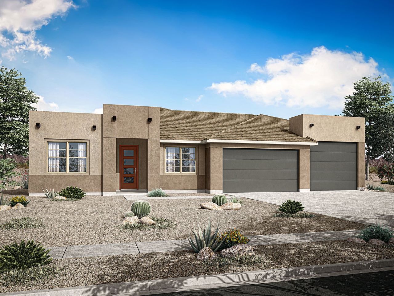 Representative exterior photo of a completed home built from the Orchid by Mattamy Homes in White Tank Vistas, Waddell, AZ (Image 2).