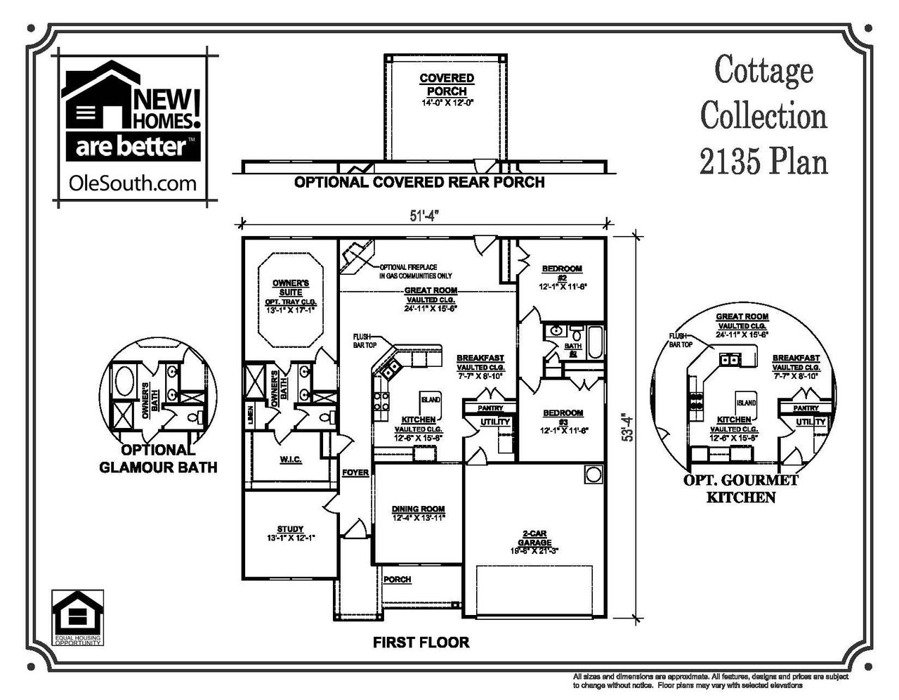 2D floor plan layout of this home in Sagewood, Tullahoma, TN (Image 2).