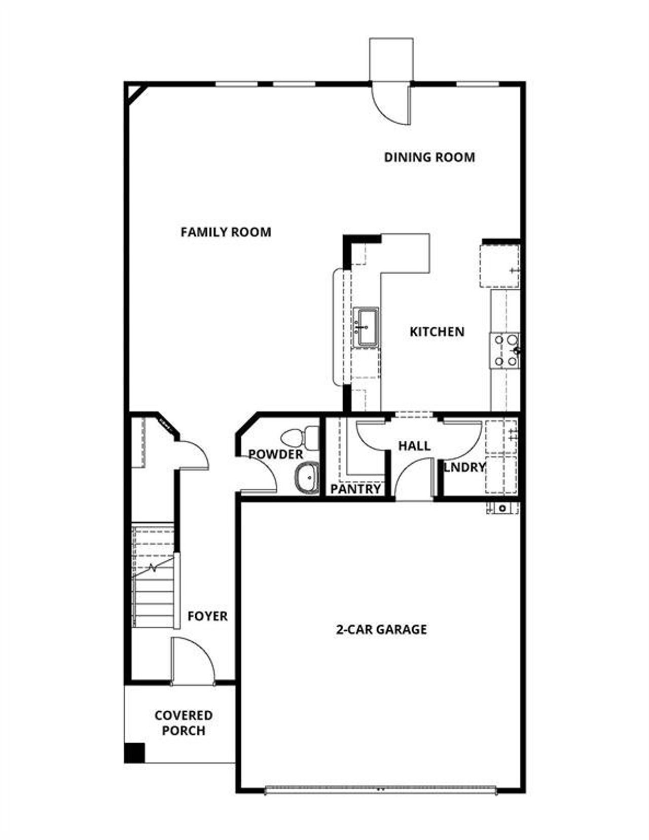 2D floor plan layout of this home in Princeton Heights, Princeton, TX (Image 2).