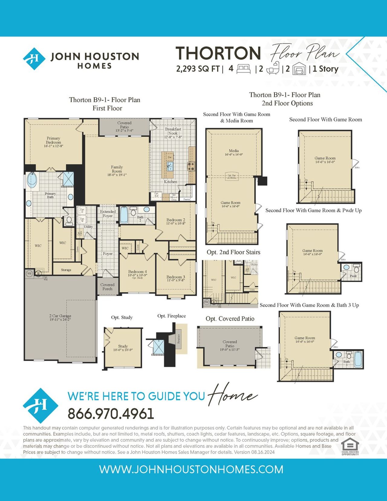 2D floor plan layout for the Thorton by John Houston Homes in Jordan Meadows, Midlothian, TX (Image 2). 2D floor plan layout for the Thorton by John Houston Homes in Jordan Meadows, Midlothian, TX (Image 2).