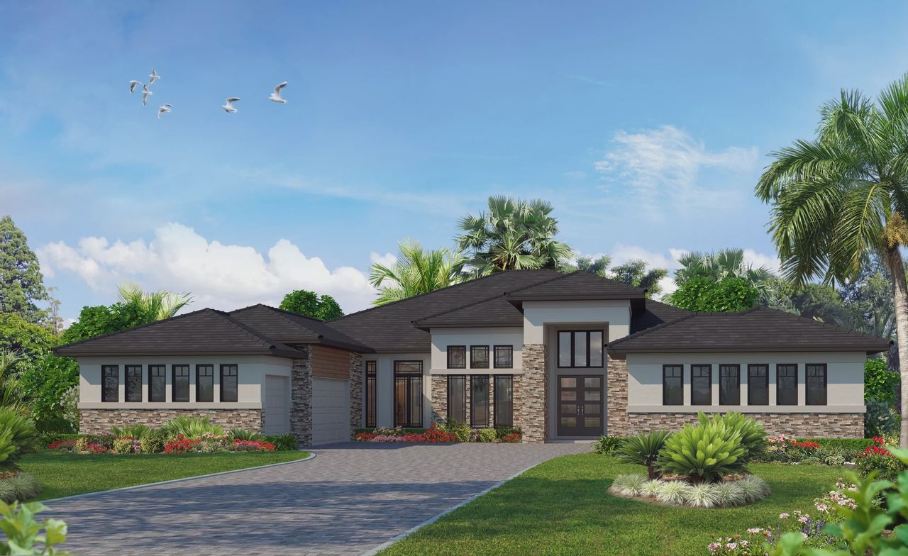Representative exterior photo of a completed home built from the Marseille - Estate Series OYL by ICI Homes in The Estates at Brown's Landing, Port Orange, FL (Image 2).