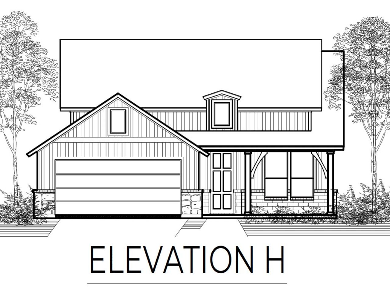 Representative rendering of the exterior for the The Olive by Lillian Custom Homes (Image 2).