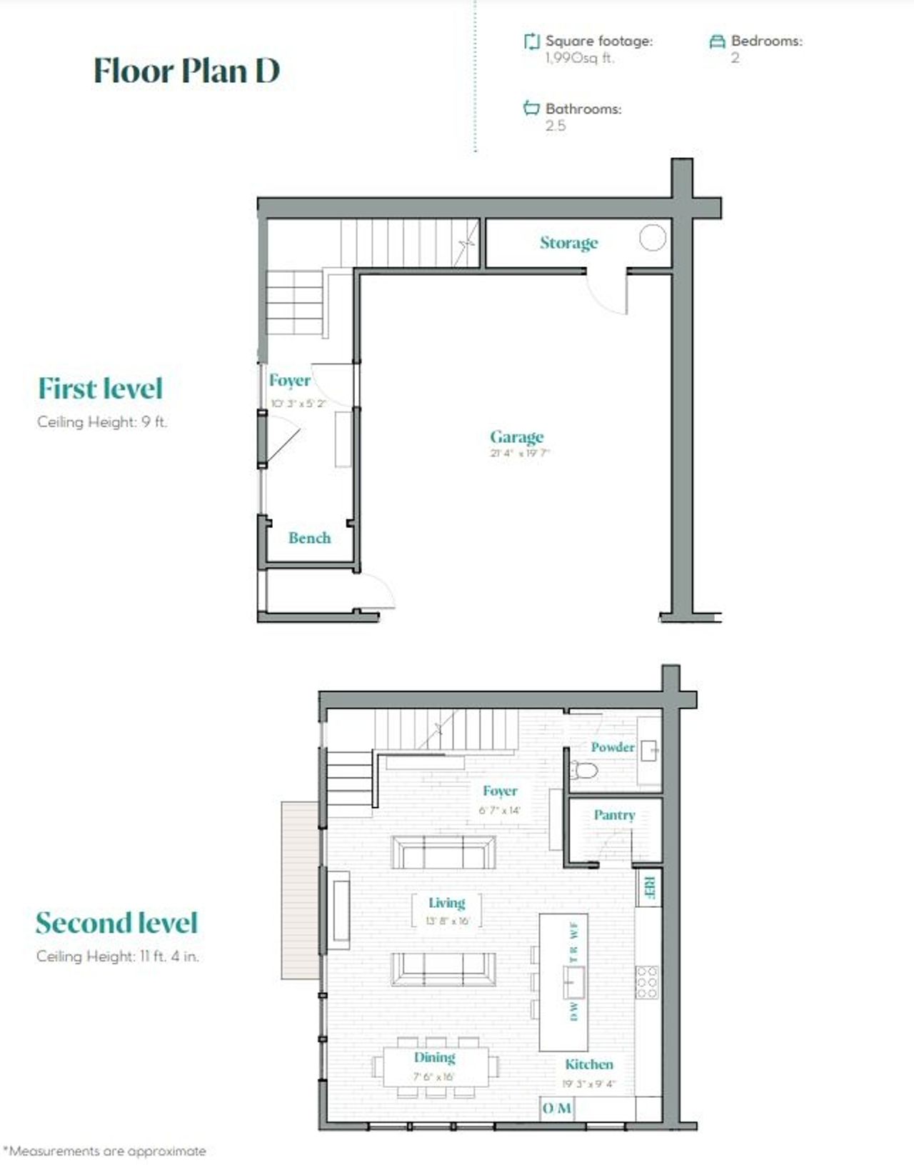 2D floor plan layout of this home in Westline, Austin, TX (Image 2).