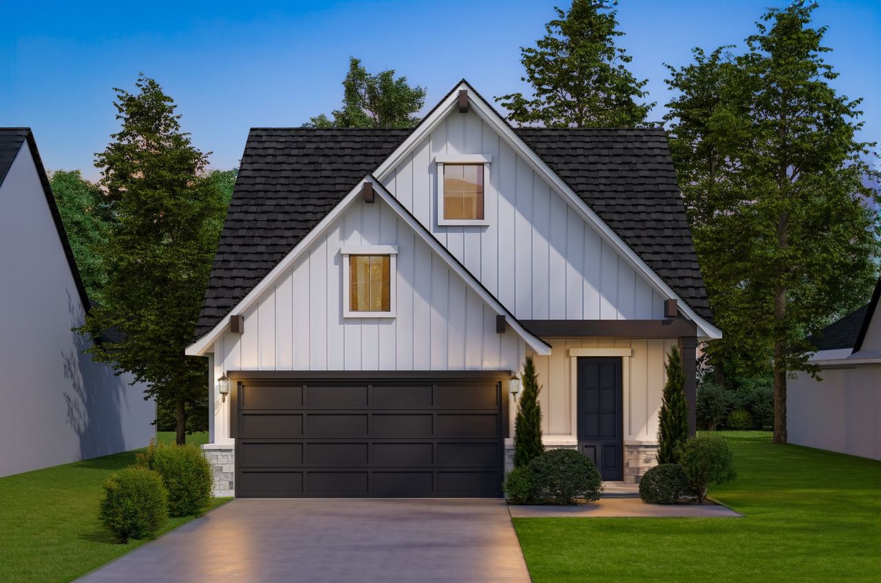 Representative exterior photo of a completed home built from the Pearl by Our Country Homes in The Resort on Eagle Mt. Lake, Saginaw, TX (Image 2).