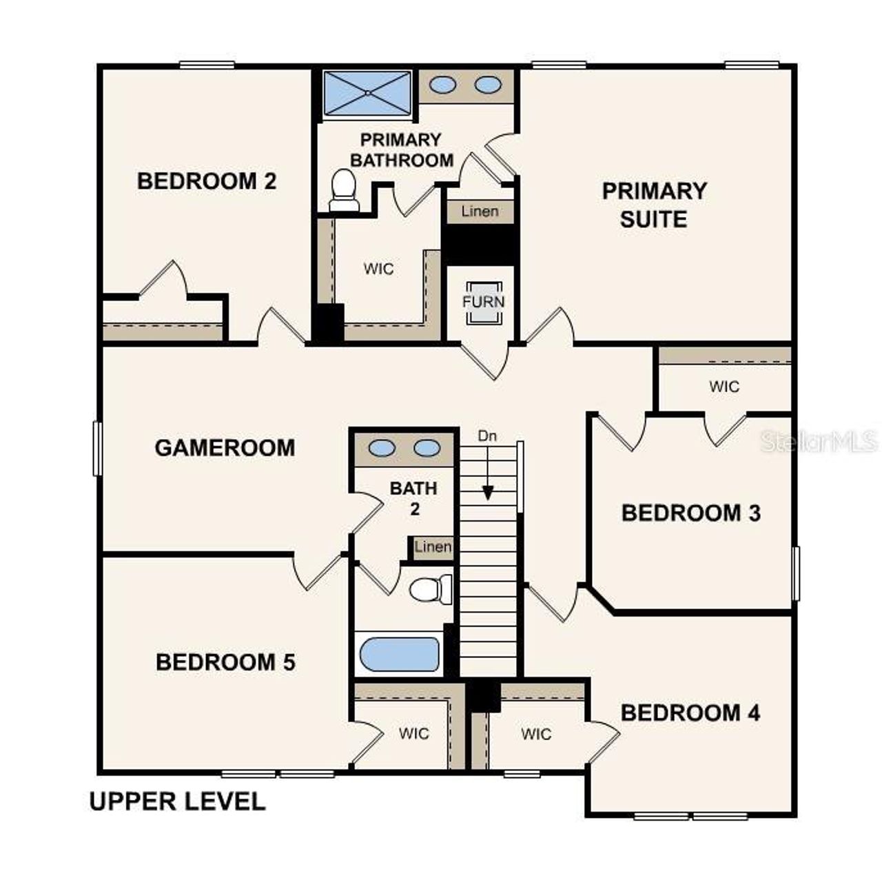 2D floor plan layout of this home in Baywood Hills, Alachua, FL (Image 2).