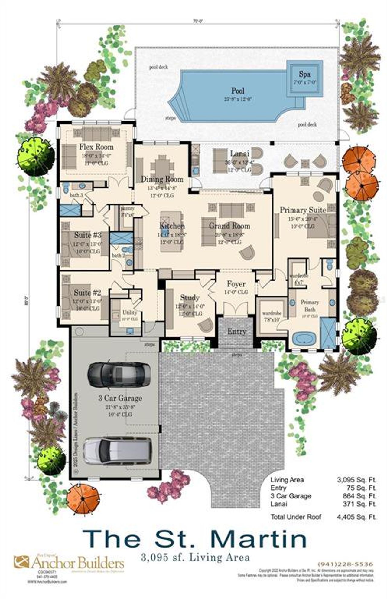 2D floor plan layout of this home in , Myakka City, FL (Image 2).