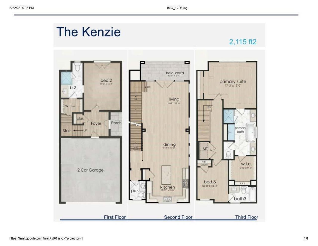 2D floor plan layout of this home in , Houston, TX (Image 2).