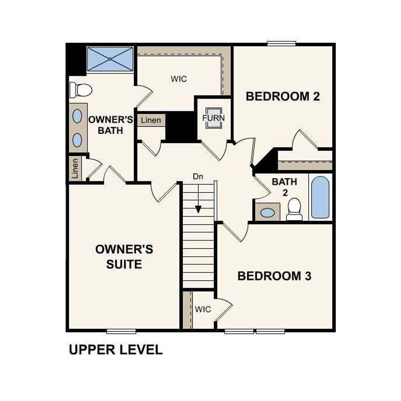 2D floor plan layout of this home in Kinsale, Macon, GA (Image 2).