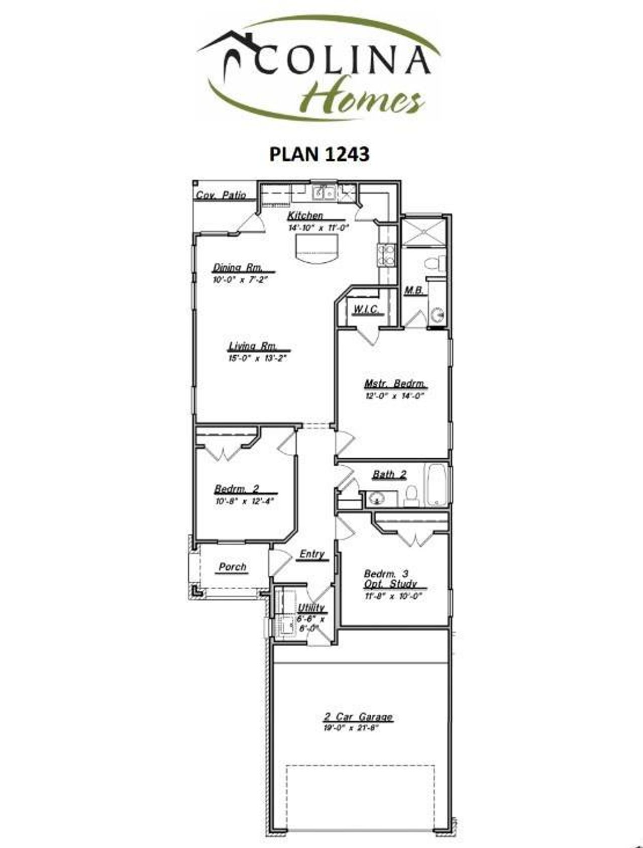 2D floor plan layout of this home in , Dayton, TX (Image 2).